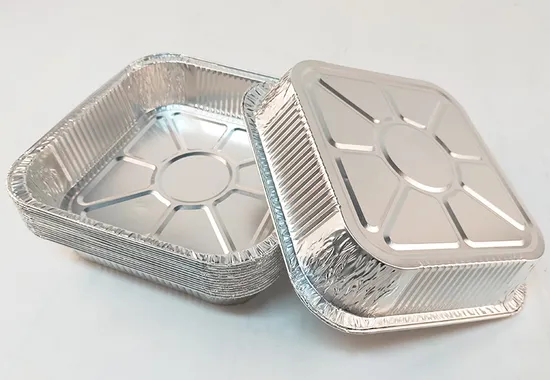 1350ml 8 Inch Kitchenware Cookware Baking Foil Cake Pan Meal Container, Wholesale Takeaway Food Packaging with Lunch Box, Disposable Aluminum Foil Container