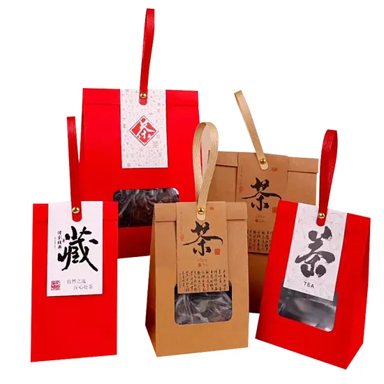 Folding Paper Handheld Food Box, Used for Customized Food Packaging, Tea Packaging Box, Storage Bag