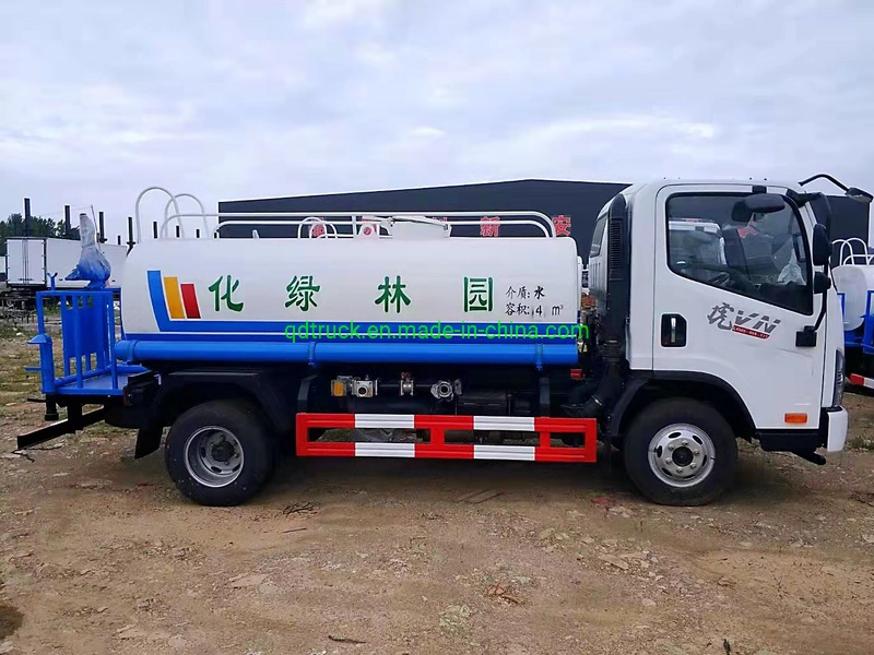 4 Tons Truck Front spraying rear sprinkle for cleaning urban road water cart