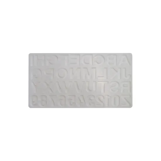 Silicone Alphabet Digital Household Cake Craft Mould Tools Crystal Pendant Decoration Making 