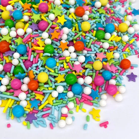 Colorful and Decorative Sprinkles: (used for cake and dessert decoration) : Sugar Jimmies