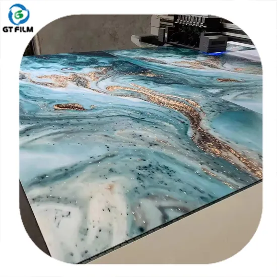 High Gloss Marble Sheet UV Board 1220*2440mm PVC for Home Decoration 